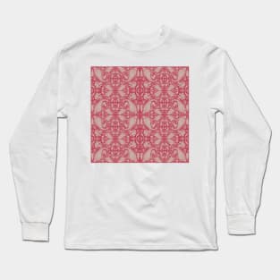 Viva Magenta Paisley Pattern Long Sleeve T-Shirt